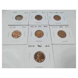 7 - 1940's and 1950's AU Wheat Pennies