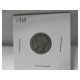 1918 Mercury Dime