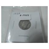 8 - 1920's Mercury Dimes
