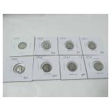 8 - 1920's Mercury Dimes