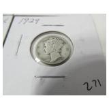 8 - 1920's Mercury Dimes