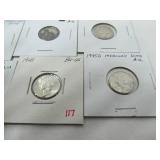 10 - 1940's Mercury Dimes