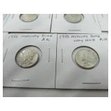 10 - 1940's Mercury Dimes
