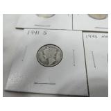 10 - 1940's Mercury Dimes