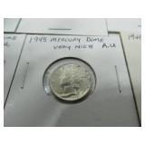 10 - 1940's Mercury Dimes