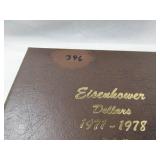 36 Coin Fully Filled Dansco Coin Album #8176 for Eisenhower Dollar Coins.