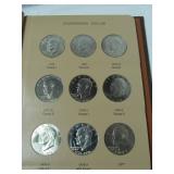 36 Coin Fully Filled Dansco Coin Album #8176 for Eisenhower Dollar Coins.