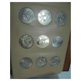 36 Coin Fully Filled Dansco Coin Album #8176 for Eisenhower Dollar Coins.