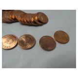 P & D Red Mint Tokens