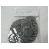 Bag of Steel Wheat Pennies