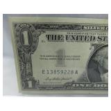 1957 U.C One Dollar Silver Certificate
