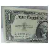 1957 U.C One Dollar Silver Certificate