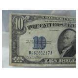 1934D Ten Dollar Silver Certificate #B46285217A