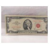 1963 Two Dollar Red Seal Note