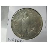 1921 Peace Silver Dollar Coin