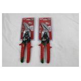 Milwaukee Aviation Snips Right-Hand Cut 18ga/22ga Forged Blades - Model 48-22-4522 (2-Pack)
