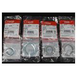 Halex RGD Conduit Locknut and Plastic Insulating Bushings Assortment (Lot of 6)