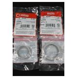 Halex RGD Conduit Locknut and Plastic Insulating Bushings Assortment (Lot of 6)