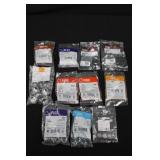 Halex, Ridgid, Flex & Master Electrician Electrical Connectors Assortment - EMT/NM/Chase Nipples