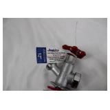 ProLine Anti-Siphon Frost Free Sillcock - Chrome Plated Brass, 12-Inch Length, 3/4 MIP & 1/2 FIP