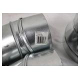 Selkirk GV Series Galvanized Vent Duct Fittings - 8in-7in & 5in-4in Reducers, 90deg Elbows 26ga
