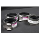 Fernco PlumbQwik 3in Flexible Pipe Couplings (Lot of 4)