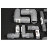 Assorted PVC Fittings Set - Elbows, Tees, Adapters, 1/2 to 2 Inches (22 pieces)
