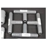 Assorted PVC Fittings Set - Elbows, Tees, Adapters, 1/2 to 2 Inches (22 pieces)