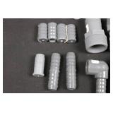 Assorted PVC Fittings Set - Elbows, Tees, Adapters, 1/2 to 2 Inches (22 pieces)