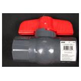 Mueller Global BK PVC Ball Valves - Assorted Sizes 1/2, 3/4, 1 Inch (20 piece)