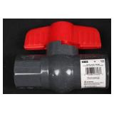 Mueller Global BK PVC Ball Valves - Assorted Sizes 1/2, 3/4, 1 Inch (20 piece)