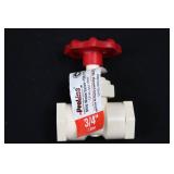 Mueller Global BK PVC Ball Valves - Assorted Sizes 1/2, 3/4, 1 Inch (20 piece)