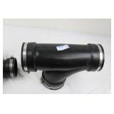 PlumQwik PQT-400 & PQT-300 Plumbing Elbows (4x4 & 3x3) with Clamps