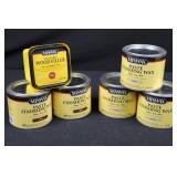 Minwax Stainable Wood Filler & Paste Finishing Wax Assorted 1-LB Cans (Lot of 6)
