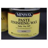 Minwax Stainable Wood Filler & Paste Finishing Wax Assorted 1-LB Cans (Lot of 6)
