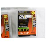 PowerPro ONE Multi-Material Exterior Screws - 1/4 in Assorted Lengths (Lot of 7)