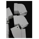Assorted White Plastic Box End Caps & Corner Brackets - Enclosure Hardware