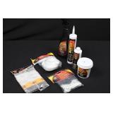 Imperial Stove Care Lot - Stove Polish Liquid, Hi-Temp Cement, Replacement Gasket, Glass Fiber Wick