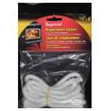 Imperial Stove Care Lot - Stove Polish Liquid, Hi-Temp Cement, Replacement Gasket, Glass Fiber Wick