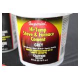 Imperial Stove Care Lot - Stove Polish Liquid, Hi-Temp Cement, Replacement Gasket, Glass Fiber Wick