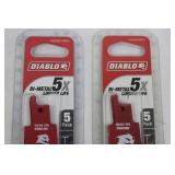 Diablo 9-In Bi-Metal Saw Blades 14/18 TPI DS0914BF5 & 20/24 TPI DS0920BF5 - 5-Pack Each