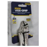 IRWIN VISE-GRIP Curved Jaw Locking Pliers 10in & 5in (Lot of 2)