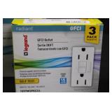 Legrand Radiant GFCI Outlet 3-Pack - 15A 125V, Model 1597W3PKCC4