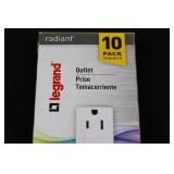 Legrand Pass & Seymour Radiant GFCI Outlet 15A 125V - 3 Pack & 10 Pack Boxes