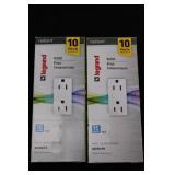 Legrand Radiant 15A 125V Duplex Outlet - 10-Pack (Lot of 2) - Pass & Seymour 885WCP8