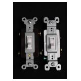 Assorted Light Switches & Duplex Receptacles - 15A 120V - Mixed Brands