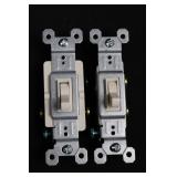 Assorted Light Switches & Duplex Receptacles - 15A 120V - Mixed Brands