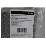 Broan NuTone BP57 Range Hood Replacement Filter / Light Lens - Aluminum Filter, 11-3/8 x 11-3/4