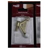 National Hardware Door Stops (Lot of 6) White Finish - Hinge Pin & Soft Wall Stops