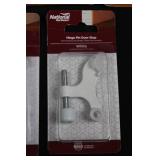 National Hardware Door Stops (Lot of 6) White Finish - Hinge Pin & Soft Wall Stops